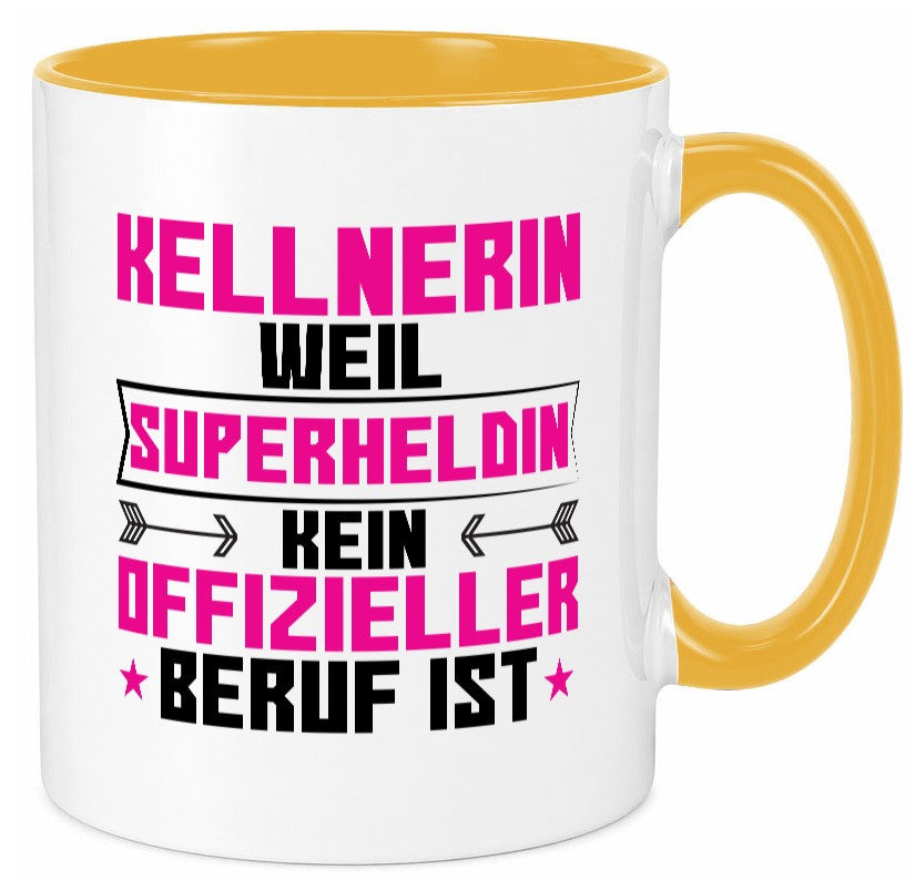 Superheldin Kellnerin | Beruf kellnern Bedienung Geschenk Arbeit Kollegen Büro Tasse