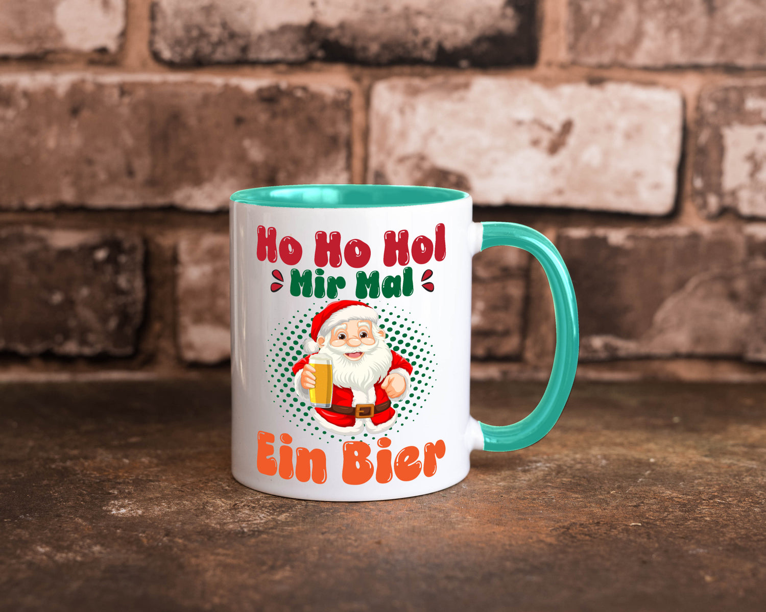 Ho mir mal ein Bier | Ugly Christmas Trinken v2 Geschenkidee Humor Tasse