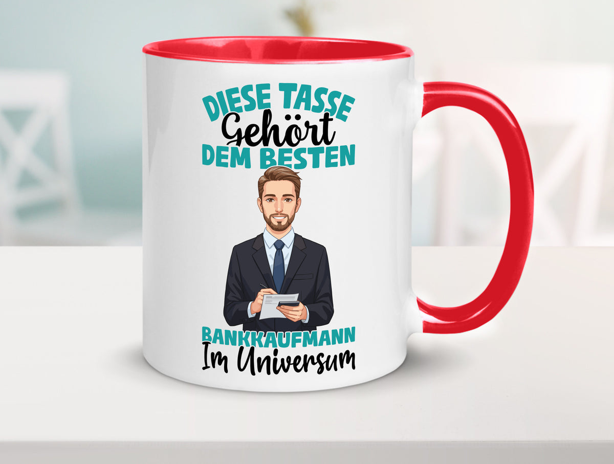 Im Universum: Bankkaufmann | Kaufmann Bank Kaufleute Geschenkidee Humor Tasse