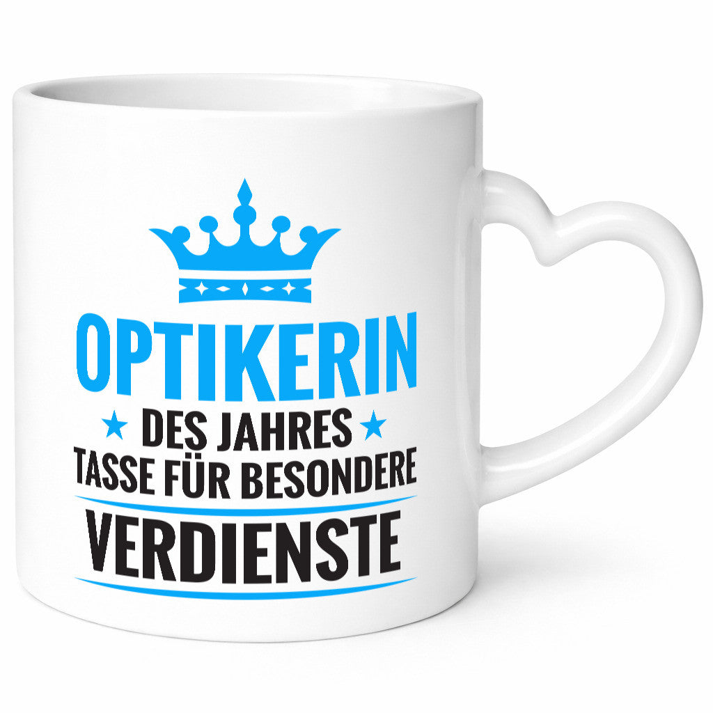 Besonderer Verdienst: Optikerin | Augenoptik lustiger Spruch Geschenk Humor