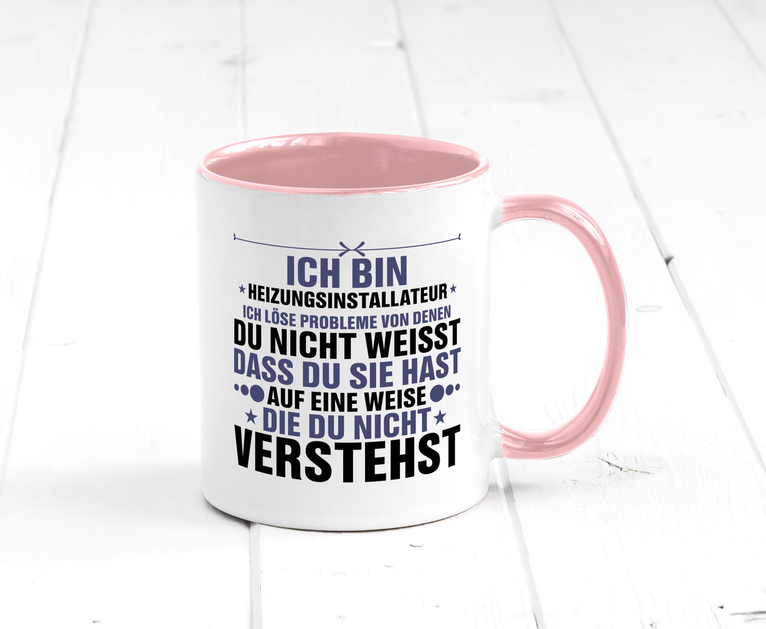 Löse Probleme: Heizungsinstallateur | Heizungsbauer lustiger Spruch Geschenk