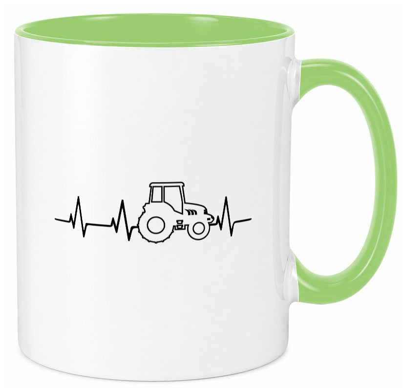 Trekker Herzschlag | Traktor Bauernhof Bauer Humor Geschenkidee Tasse