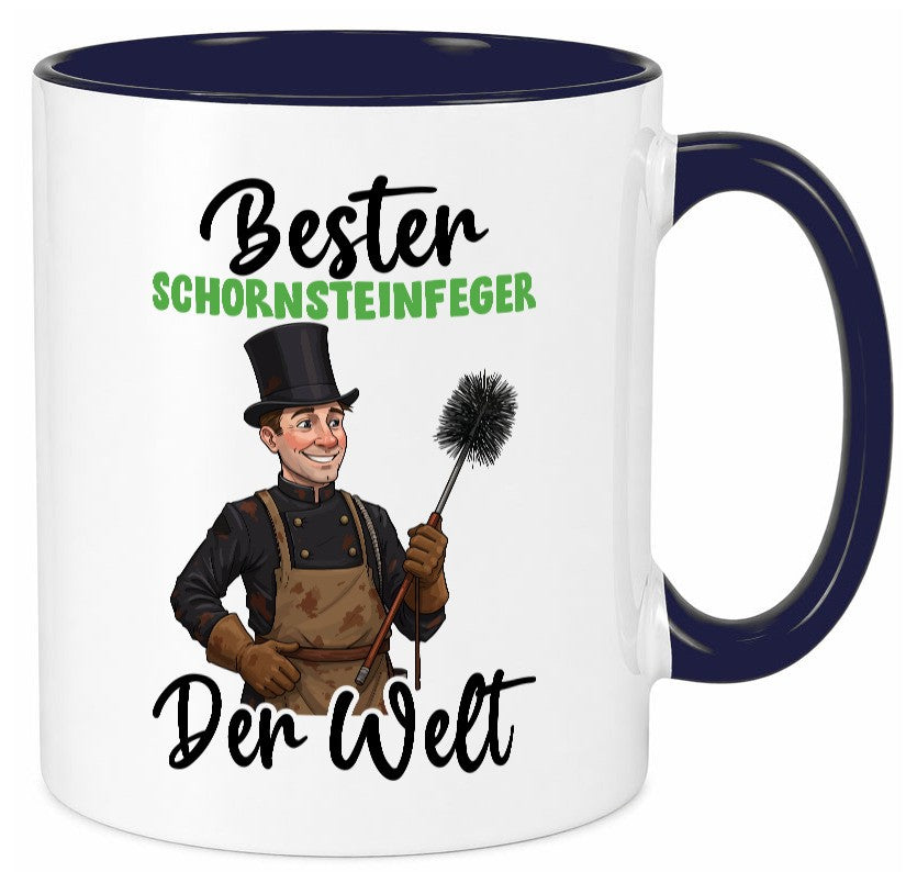 Bester Schornsteinfeger | Kaminkehrer lustig Humor Geschenkidee Geschenk Tasse