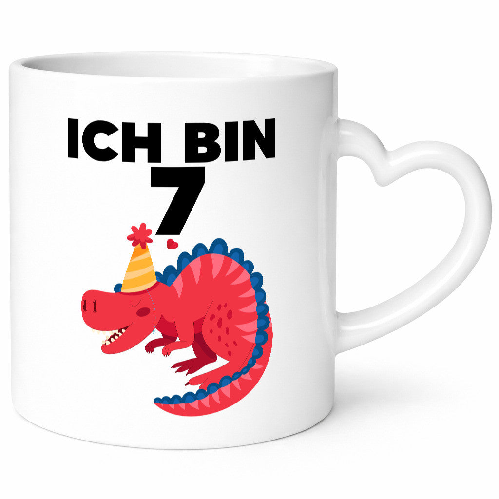 7. Geburtstag | Dino Dinosaurier 7 Jahre Geschenkidee Humor Tasse