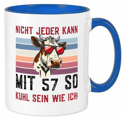 Mit 57 so gut aussehen | 57. Geburtstag Landwirt Bauer v2 lustig Geschenkidee Tasse