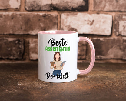 Beste Assistentin | Assistenz Hilfskraft v2 Geschenkidee Humor Tasse