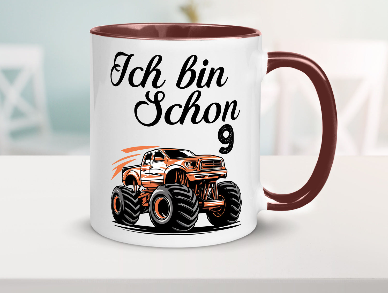9. Geburtstag | Monster truck 9 Jahre lustiger Spruch Geschenk Geschenkidee