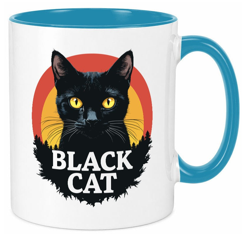 Black Cat | Schwarze Katze Böse Humor Tierliebhaber Geschenkidee Tasse