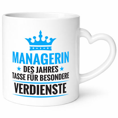 Besonderer Verdienst: Managerin | Management lustiger Spruch Geschenk Humor