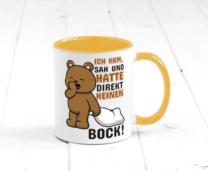 Direkt keinen Bock! | Büro Faultier Morgenmuffel Geschenk Arbeit Kollegen