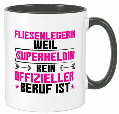 Superheldin Fliesenlegerin | Fliesenlegen Bau Geschenk Humor Geschenkidee