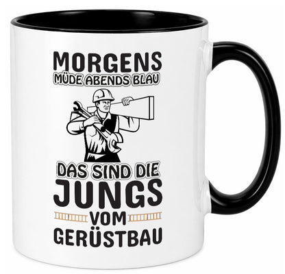 Jungs vom Gerüstbau | Gerüstbauer Tasse Baustelle Geschenk Humor Geschenkidee