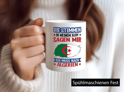 Algerien | Urlaub Stimmen in meinem Kopf Traumland Geschenk Humor Geschenkidee
