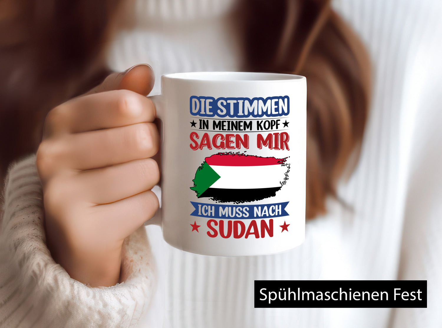 Sudan | Urlaub Stimmen in meinem Kopf Traumland v2 Geschenk Humor Geschenkidee