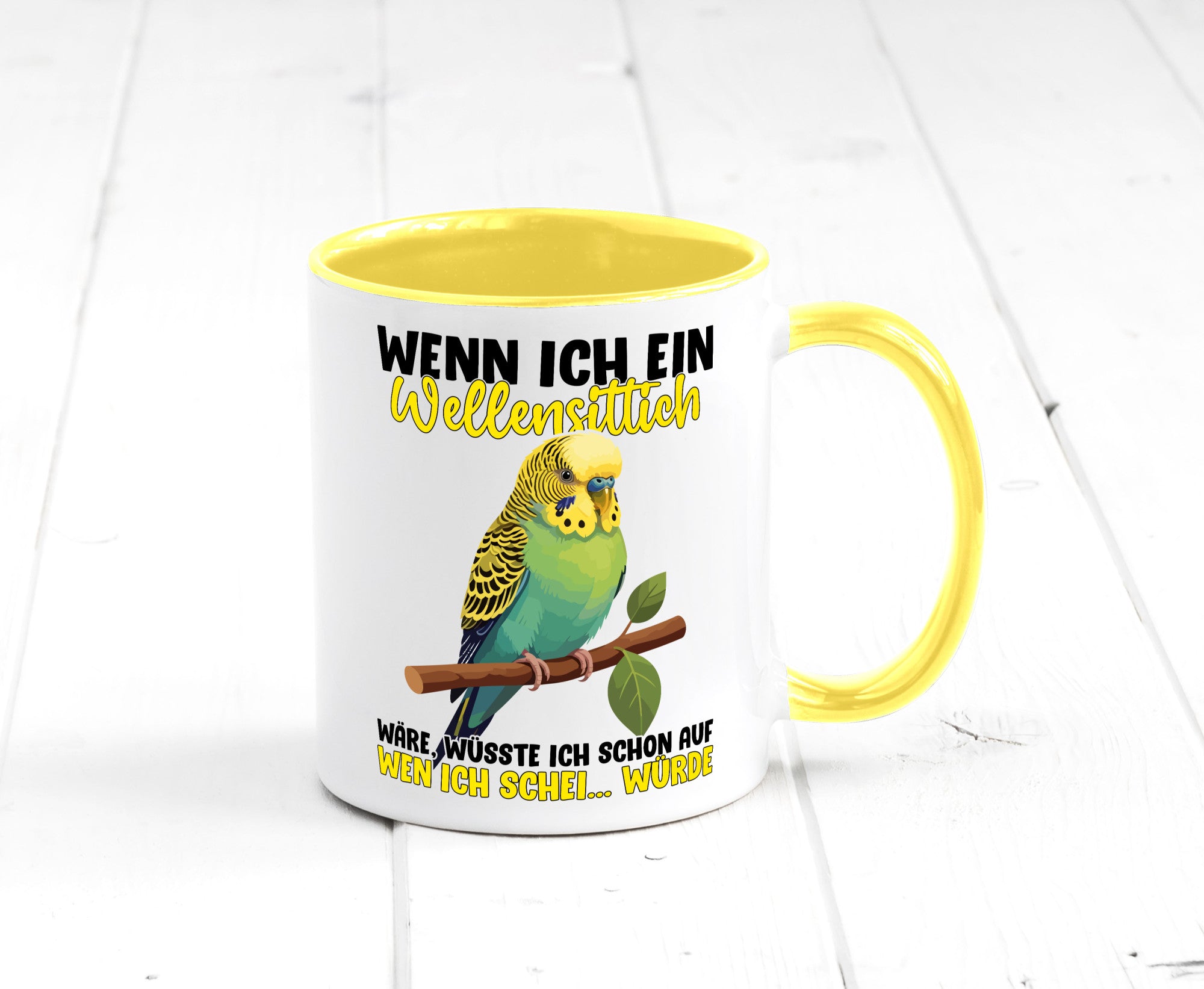 Wellensittich | Vogelbesitzer Humor Geschenkidee Tasse