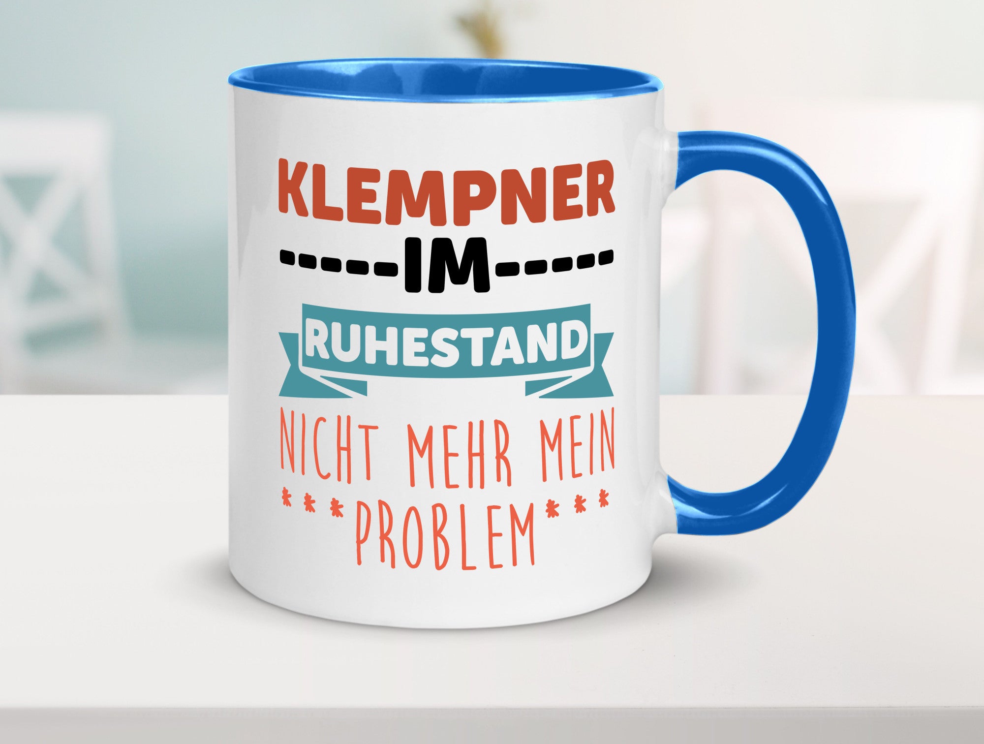 Klempner im ruhestand nicht mehr mein Problem Geschenkidee Jubiläum Humor Tasse
