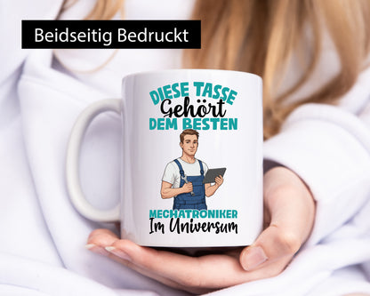 Im Universum: Mechatroniker | KFZ lustig Humor Geschenkidee Geschenk Tasse