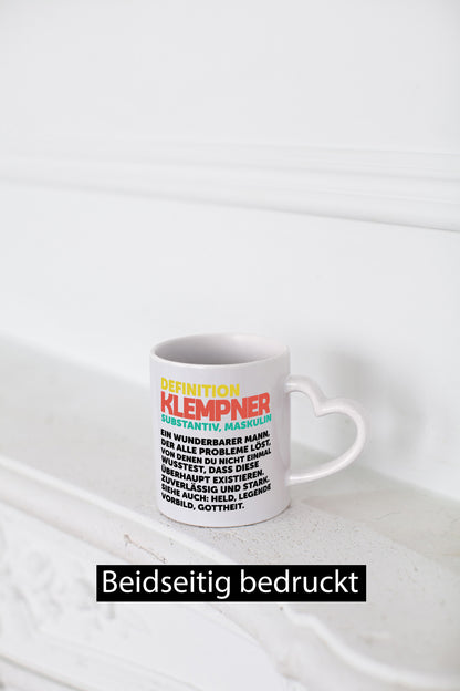 Definition Klempner | Arbeit Held Geschenkidee Kollegen Büro Humor Tasse