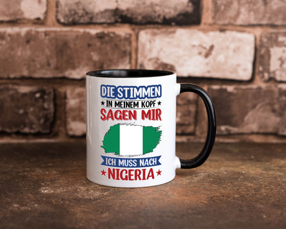 Nigeria | Urlaub Stimmen in meinem Kopf Traumland Geschenk Humor Geschenkidee