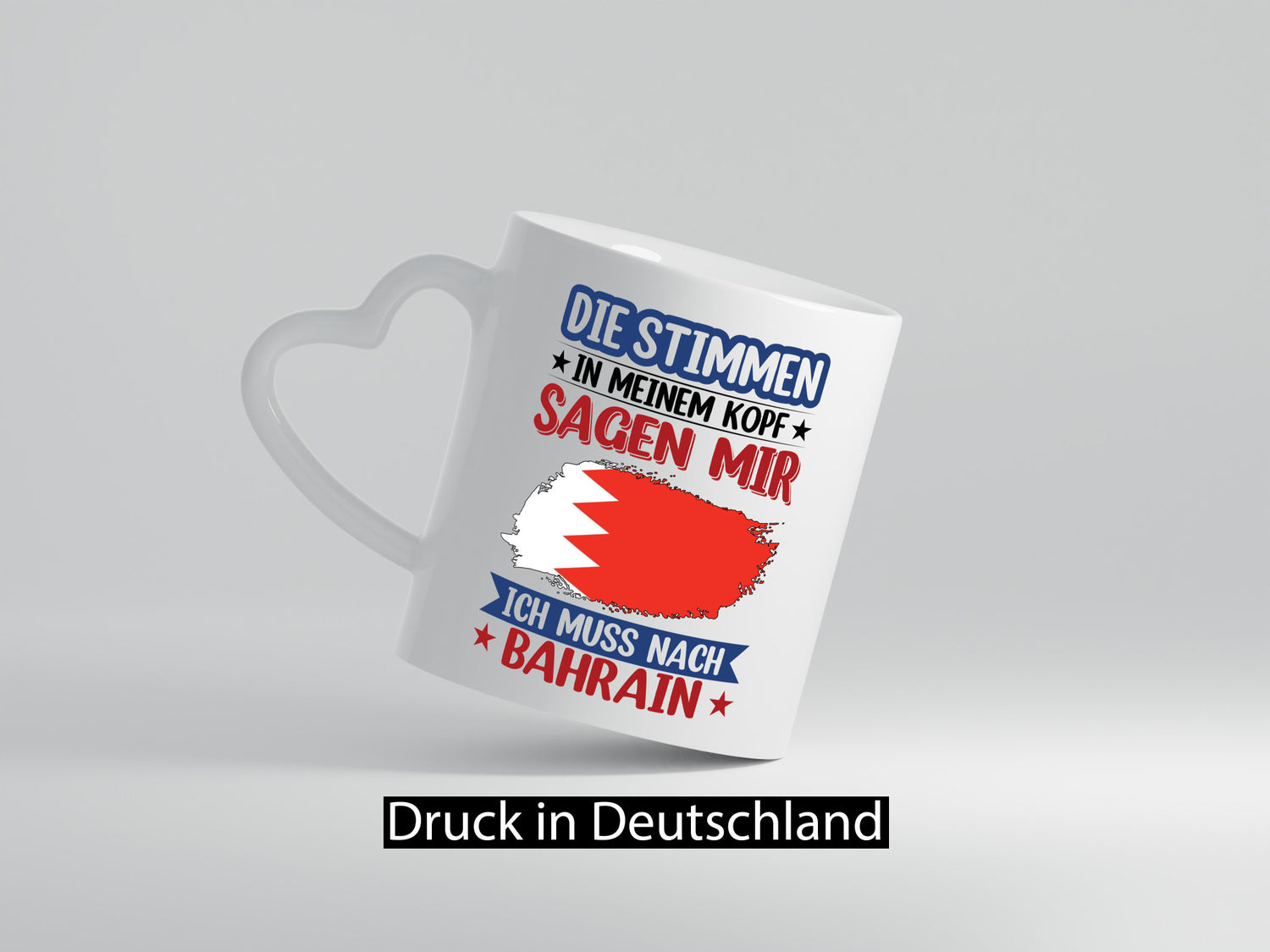 Bahrain | Urlaub Stimmen in meinem Kopf Traumland Humor Geschenkidee Tasse