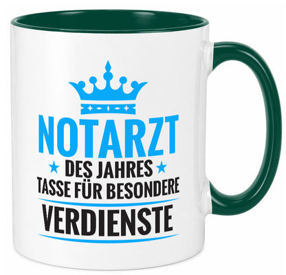 Besonderer Verdienst: Notarzt | Arzt Geschenk Humor Geschenkidee lustiger Tasse