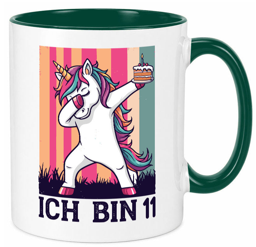 11 Geburtstag | Einhorn Damping Mädchen lustig Geschenkidee Geschenk Tasse