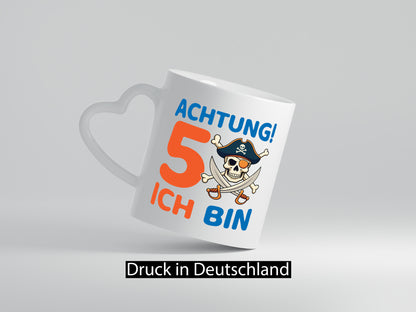 5. Geburtstag | 5 Jahre Pirat lustig Geschenkidee Geschenk Tasse