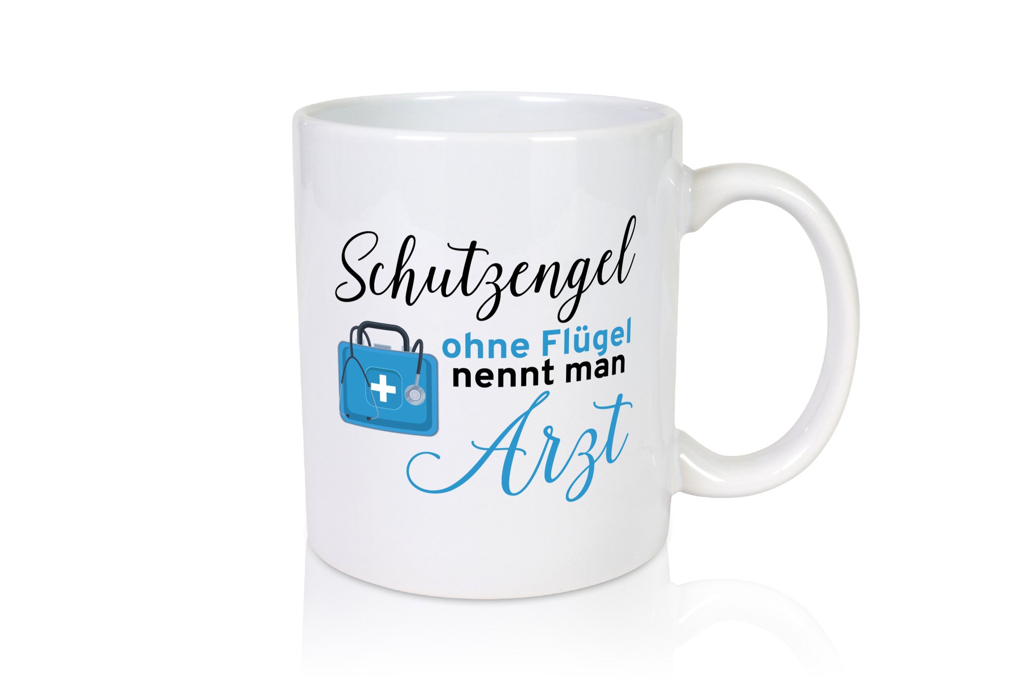 Schutzengel ohne Flügel | Arzt Ärztin Puls Herzschlag Humor Geschenkidee Tasse
