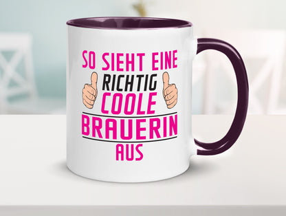 Richtig Coole Brauerin | Bier Brauerei Geschenk Humor Geschenkidee lustiger