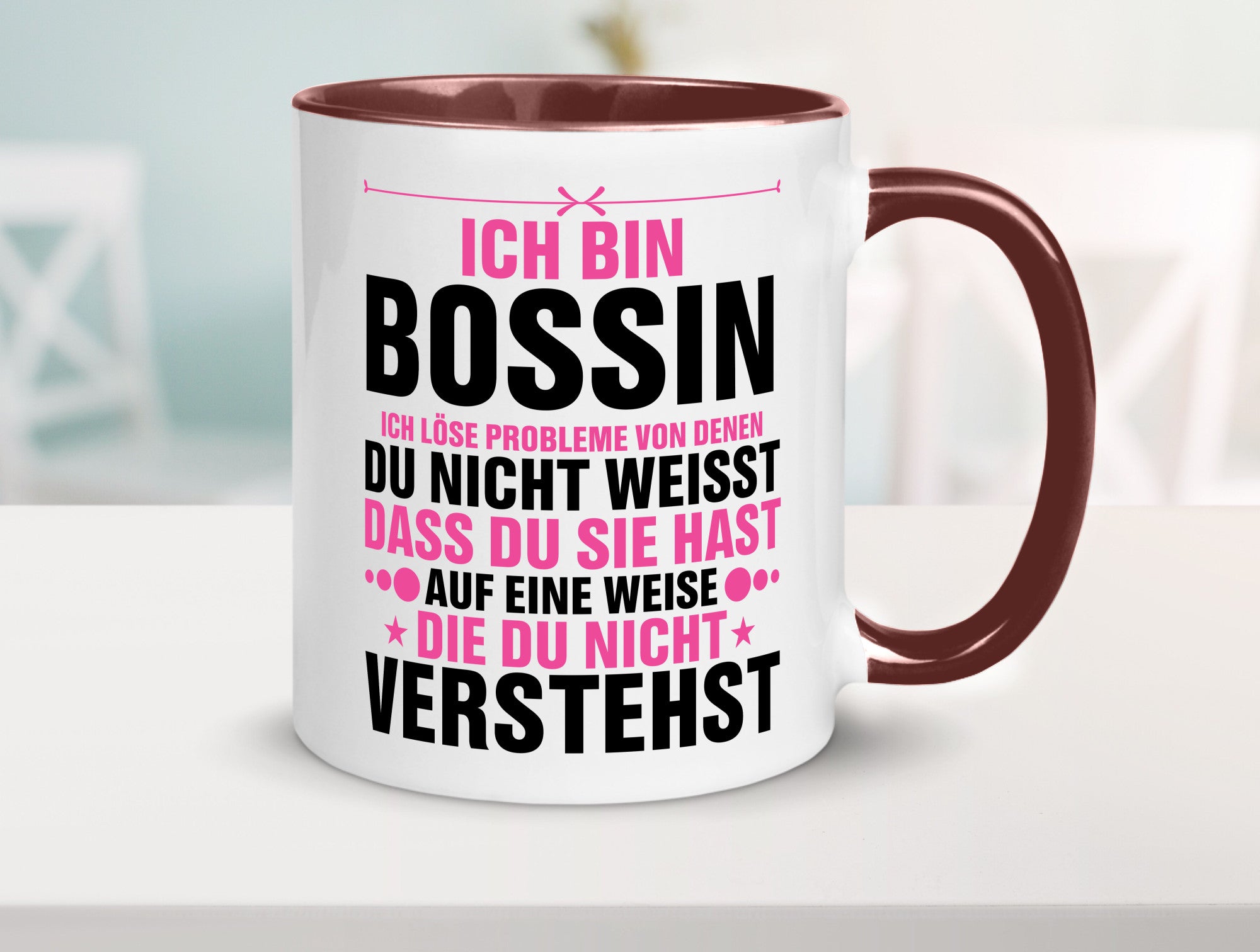 Löse Probleme: Bossin | Führungskraft Vorgesetzte lustig Humor Geschenkidee