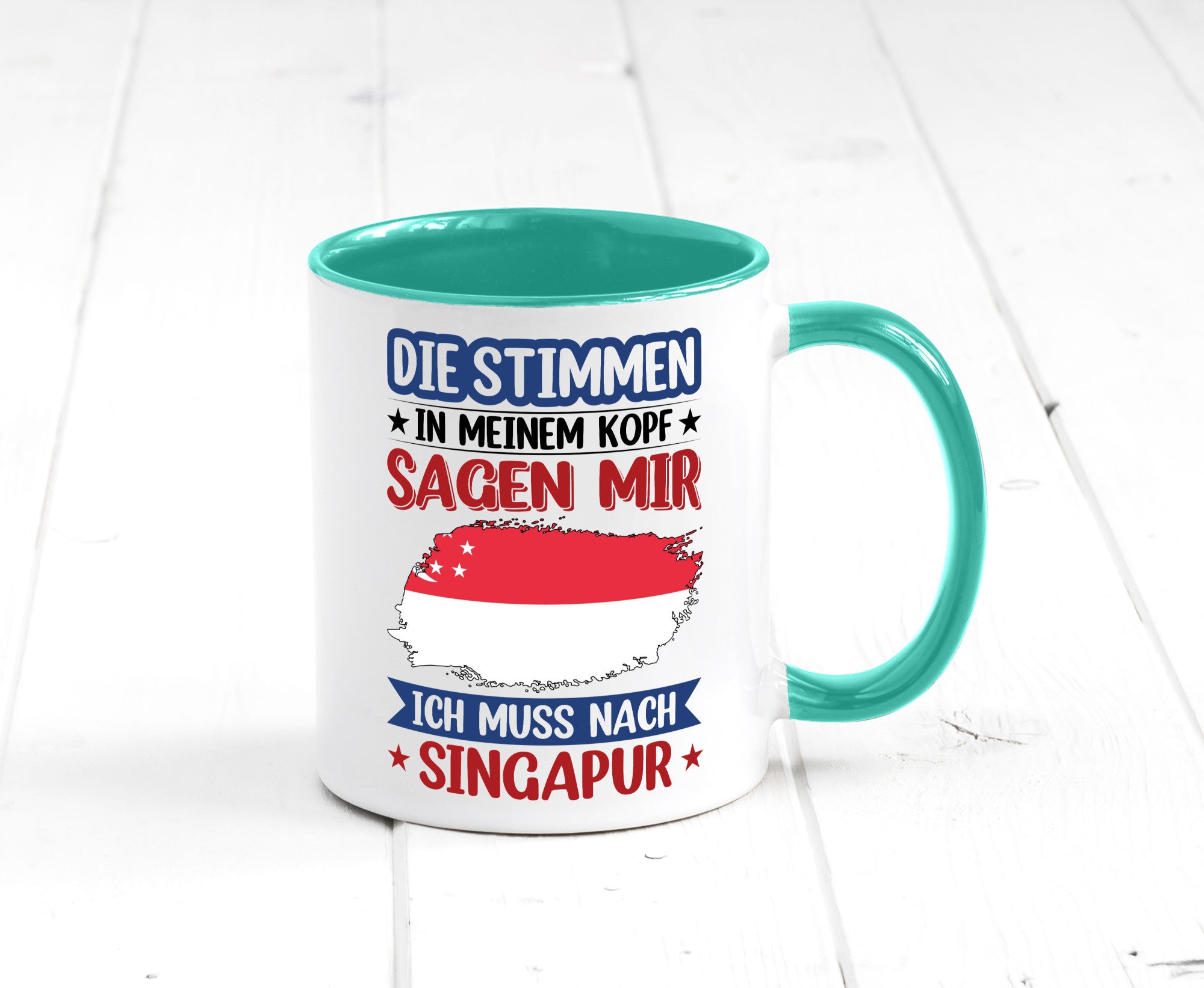 Singapur | Urlaub Stimmen in meinem Kopf Traumland v2 lustiger Spruch Geschenk