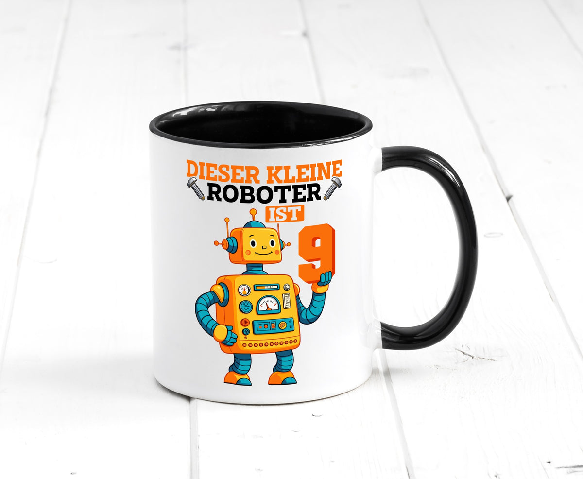 9. Geburtstag | 9 Jahre Roboter Junge lustig Geschenkidee Geschenk Tasse