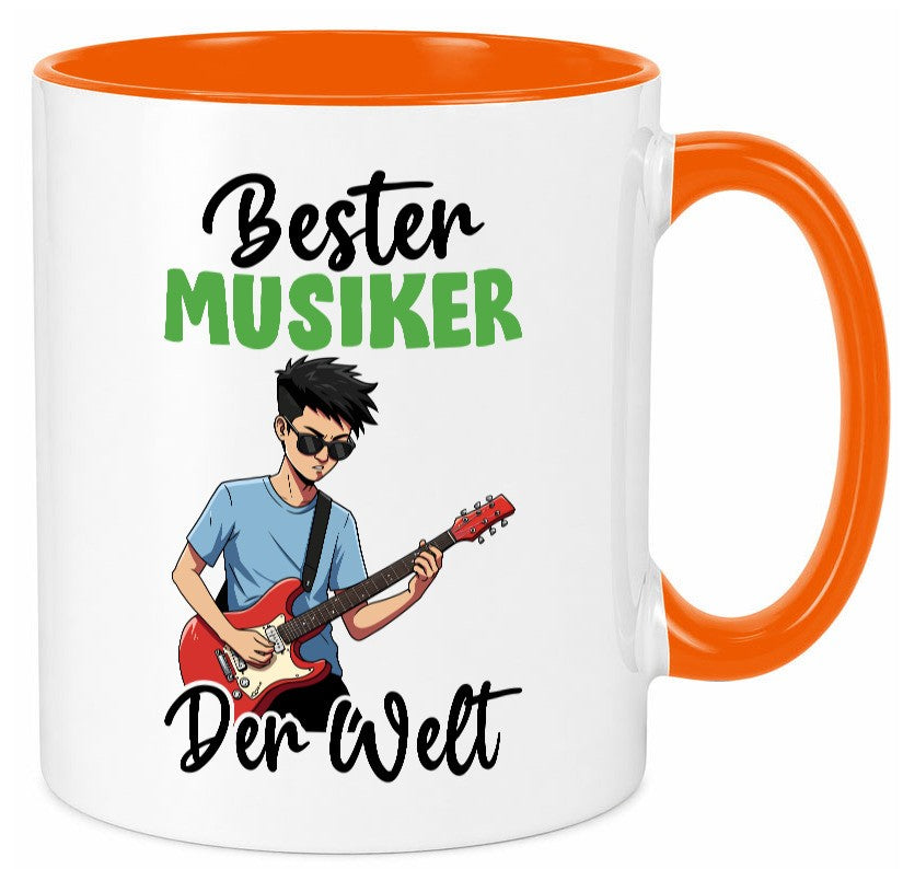 Bester Musiker | Musik Musikant v2 lustig Humor Geschenkidee Geschenk Tasse