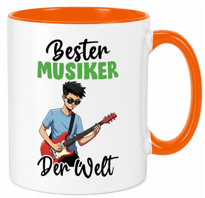 Bester Musiker | Musik Musikant v2 lustig Humor Geschenkidee Geschenk Tasse