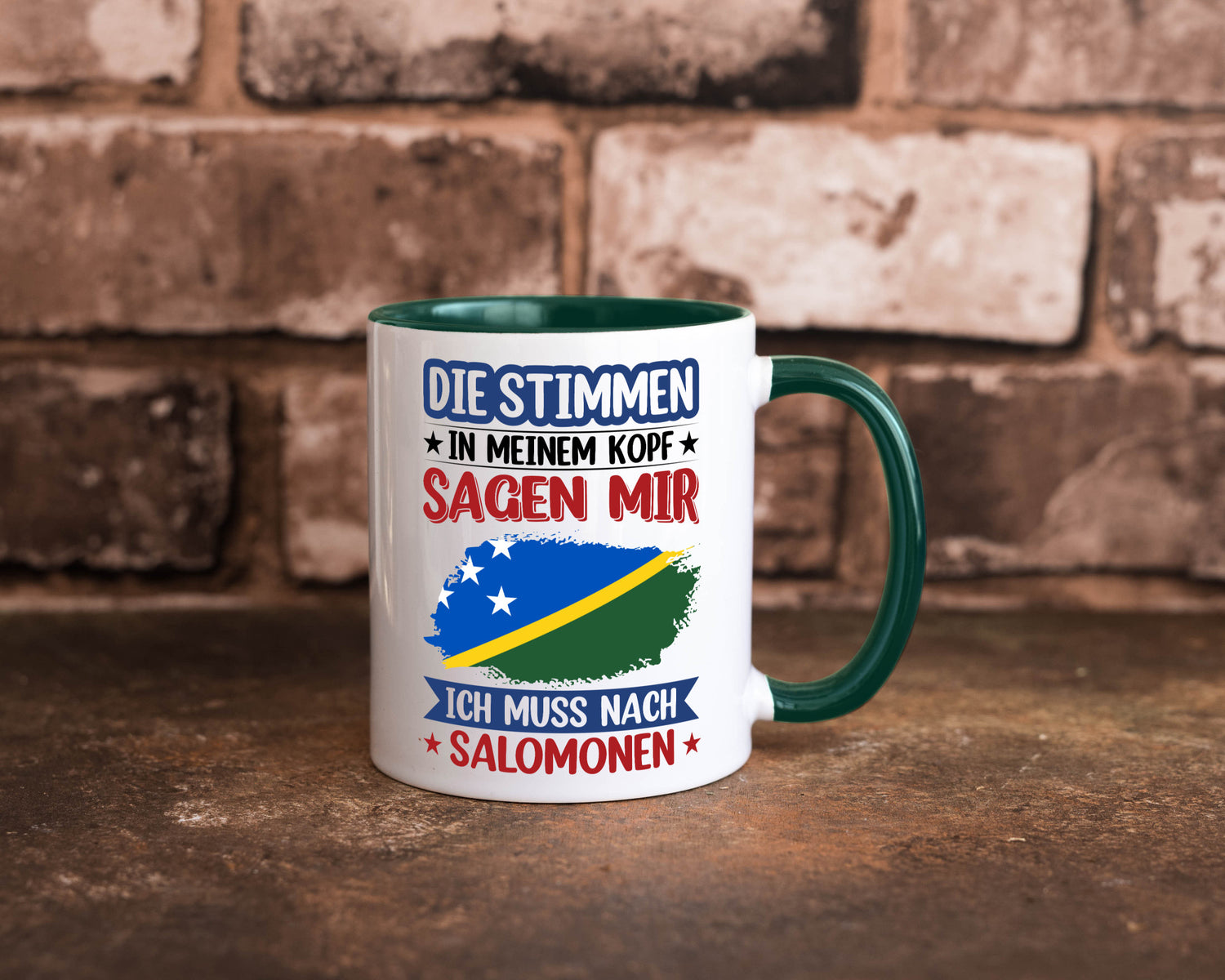 Salomonen | Urlaub Stimmen in meinem Kopf Traumland v2 Humor Geschenkidee Tasse