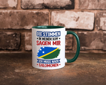 Salomonen | Urlaub Stimmen in meinem Kopf Traumland v2 Humor Geschenkidee Tasse