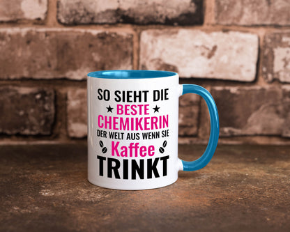 Kaffee trinkt: Chemikerin | Chemie Labor Geschenkidee Humor Tasse