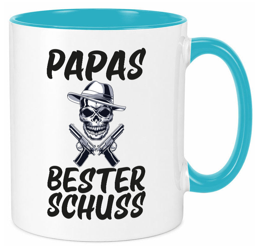 Papas bester schuss | Vatertag Papa der Welt Humor Familie Geschenkidee Tasse