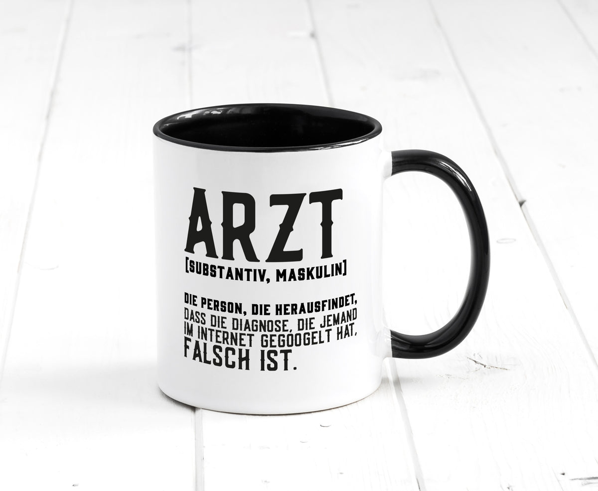 Arzt | Beschreibung Definition Diagnose Klinik Geschenk Humor Geschenkidee Tasse