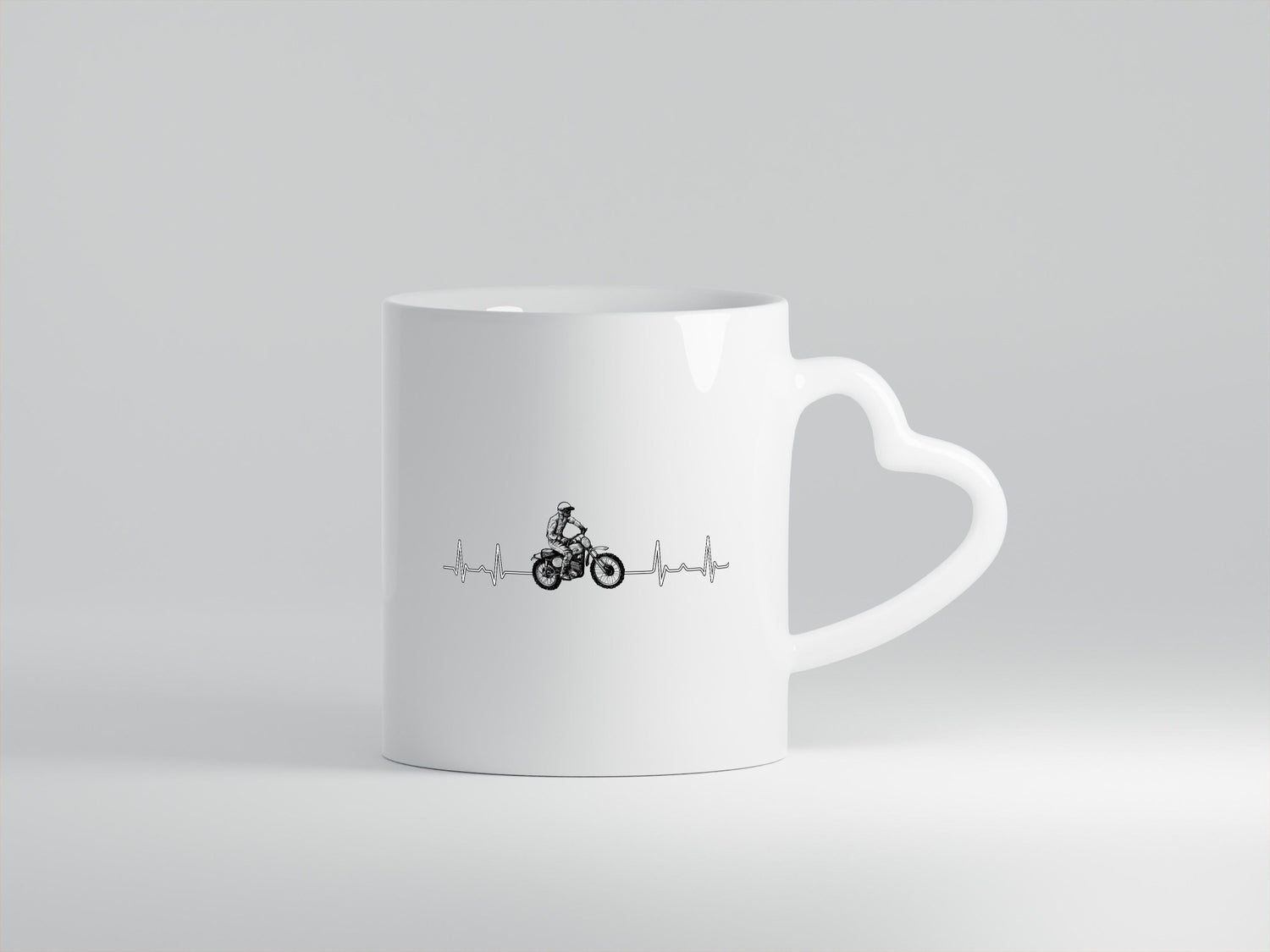 Motocross Herzschlag | Dirt Bike Biker Cross Rennen Humor Geschenkidee Tasse