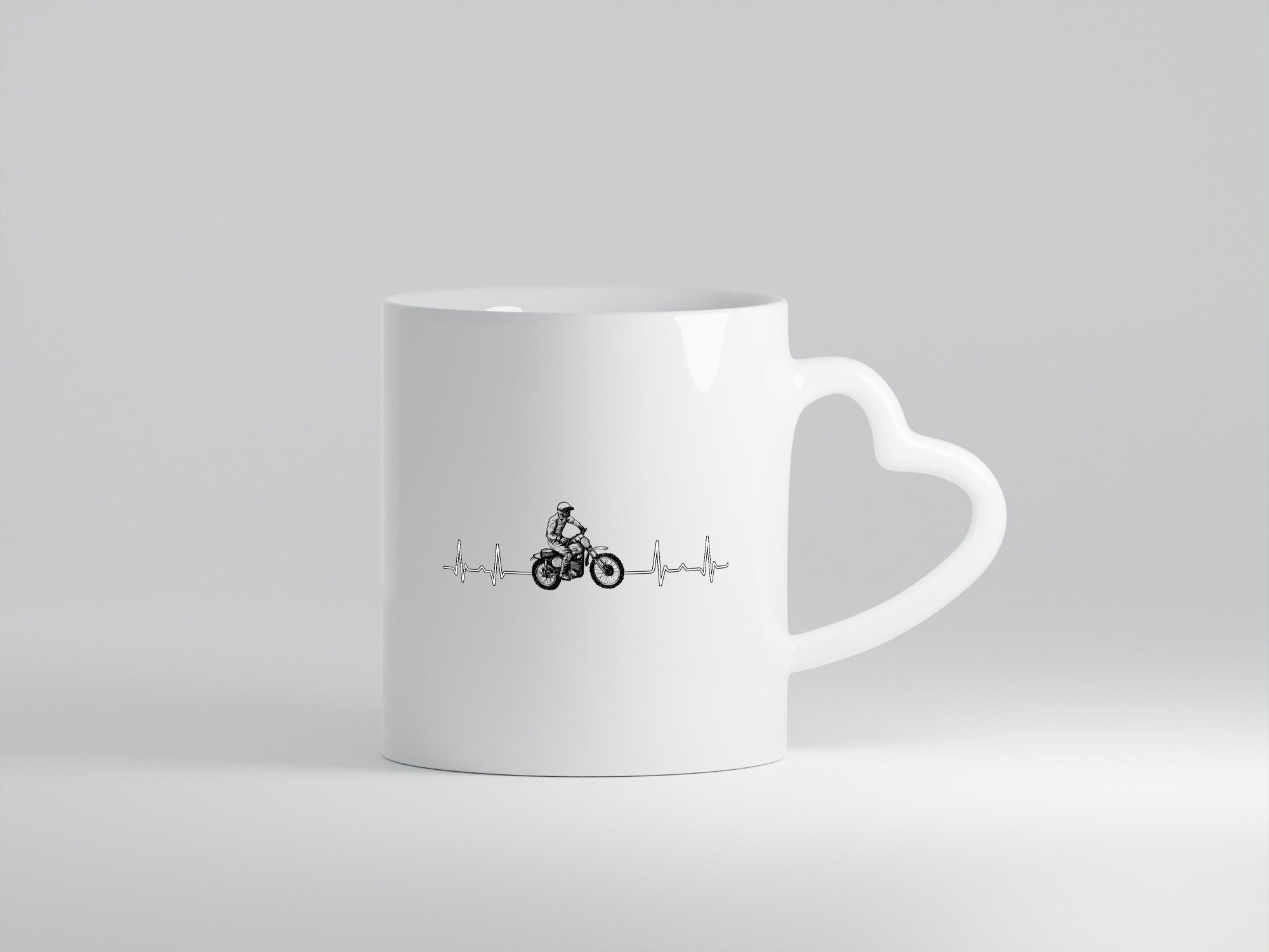 Motocross Herzschlag | Dirt Bike Biker Cross Rennen Humor Geschenkidee Tasse