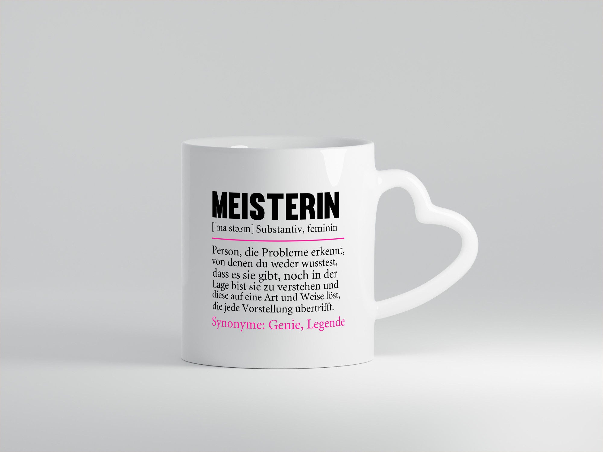 Meisterin | Spruchbecher lustig Meisterbrief Beruf lustiger Spruch Geschenk