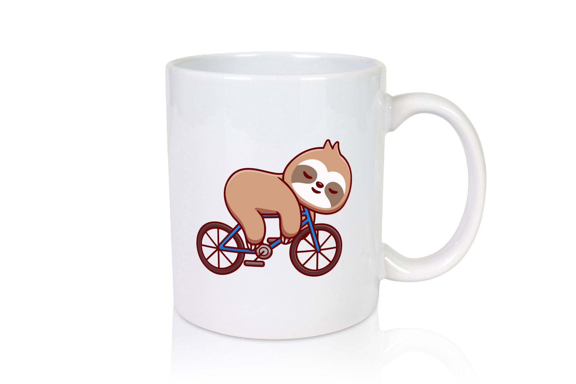 Faultier Tasse | Fahrrad Sportmuffel Fahrradmotiv lustig Tierliebhaber Humor