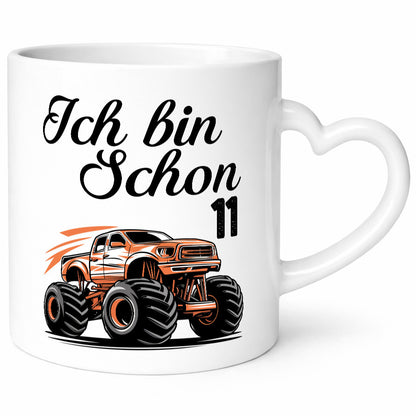 11. Geburtstag | Monster truck 11 Jahre lustiger Spruch Geschenk Geschenkidee