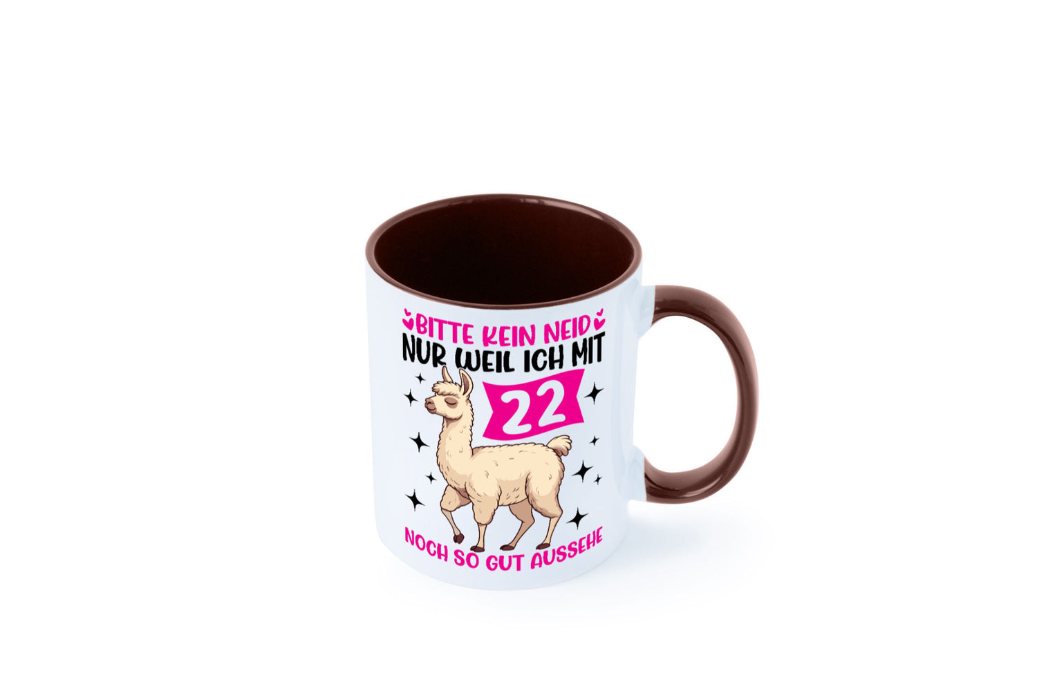 22. Geburtstag | 22 Jahre Lama gut aussehen lustig Geschenkidee Geschenk Tasse