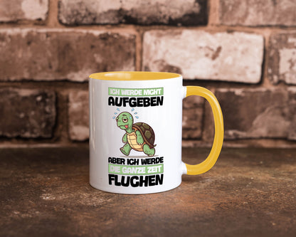 Ich geb nicht auf werde aber fluchen | Schildkröte Joggen v2 Humor Geschenkidee
