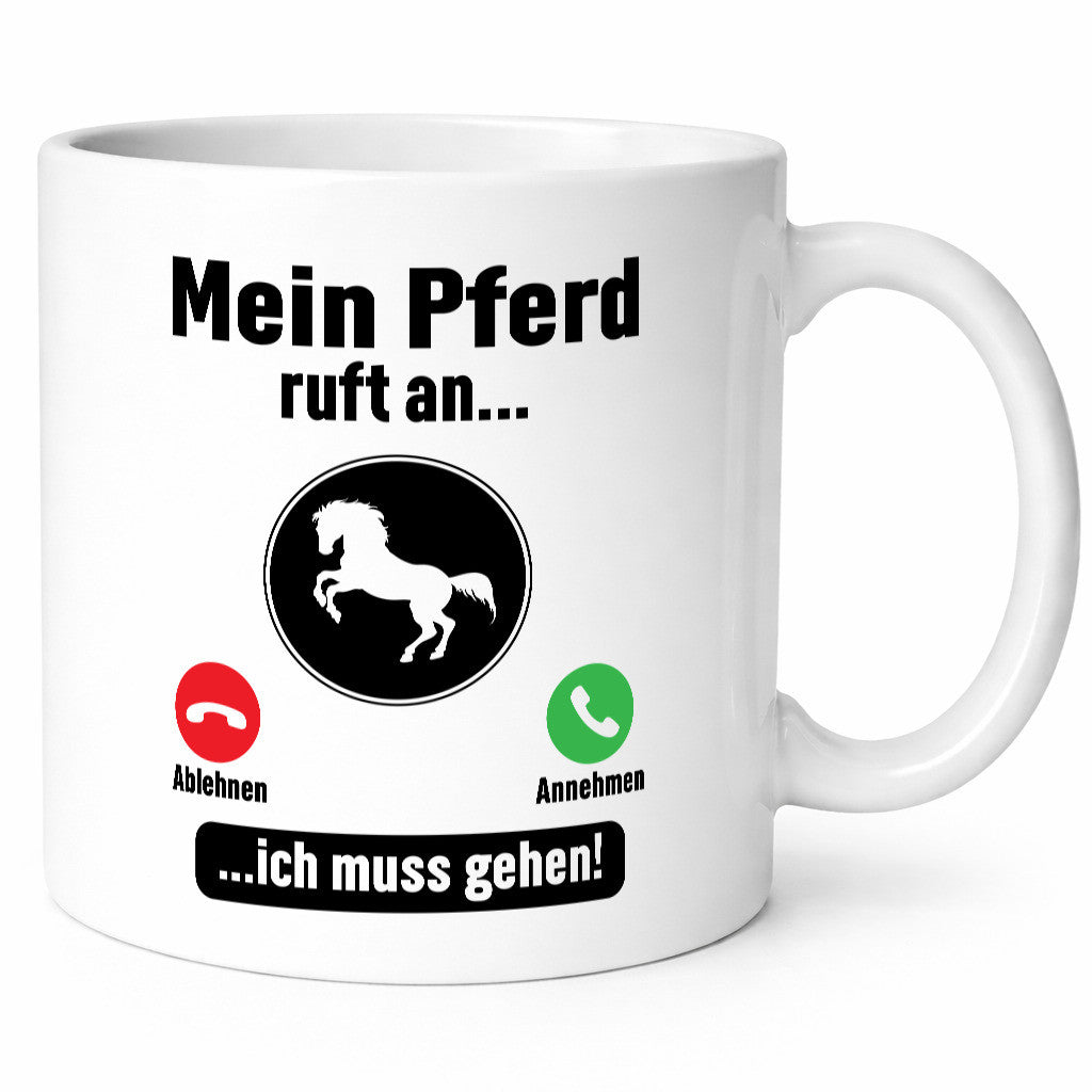 Mein Pferd ruft an | Muss ran gehen Pferdeliebhaber lustig Humor Geschenkidee