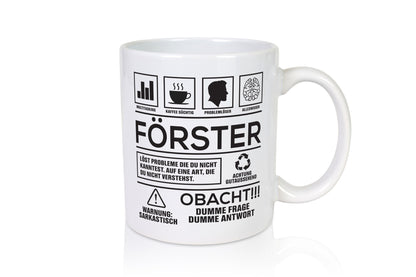 Achtung Probleme Förster | Forst Arbeit lustiger Spruch Geschenk Kollegen Büro