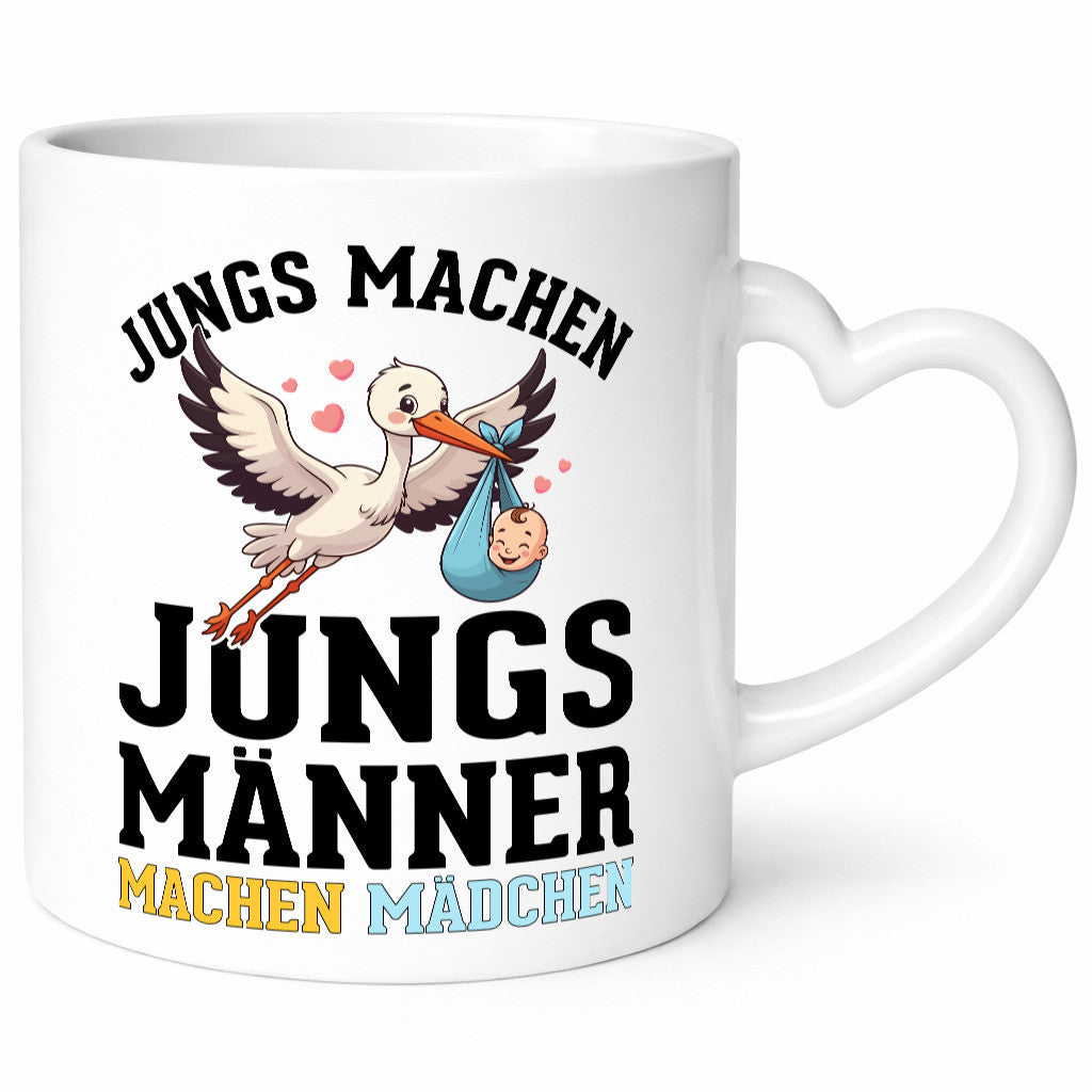 Männer machen Mädchen | Schwangerschaft verkündung Humor Geschenkidee Tasse