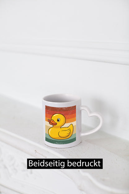 Enten | Entchen Gummiente Retro Vintage Geschenkidee Humor Tasse